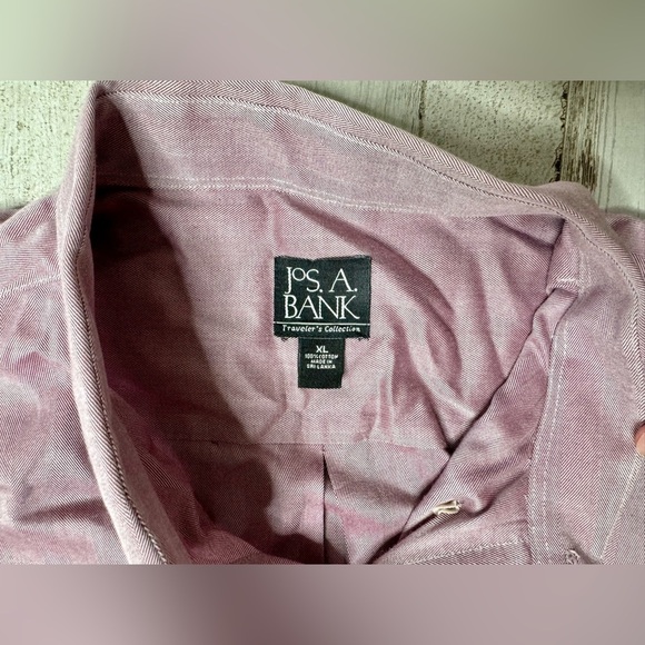 Jos. A Bank Travelers Collection Men's XL Purple Long-Sleeve Button-Up Shirt - Picture 4 of 13